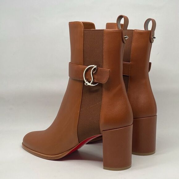 Christian Louboutin Leather 70 Chelsea Booties size 39.5 - Picture 9 of 13